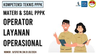 Soal Operator Layanan Operasional PPPK 2024 [upl. by Akineg]