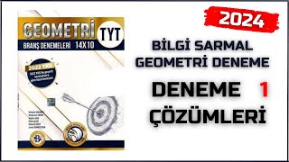 GEOMETRİ TYT DENEME 1 ÇÖZÜMLERİ  BİLGİ SARMAL 14 LÜ TYT GEOMETRİ DENEME ÇÖZÜMLERİ  2024 [upl. by Newsom]