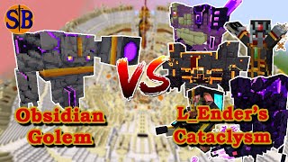 Obsidian Golem Golemania VS LEnders Cataclysm  Minecraft Mob Battle [upl. by Khajeh]