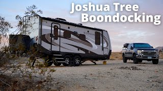 FREE Joshua Tree National Park Camping  Full Time RV Living [upl. by Nalla308]