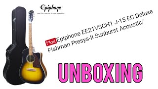 epiphone acoustic guitar J15 EC sunburst [upl. by Aicilec]