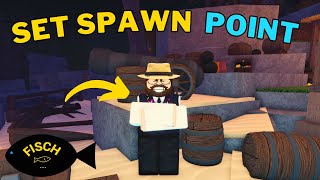 How To Set Spawn Point at Forsaken Shores in Fisch  Roblox [upl. by Eimaraj]