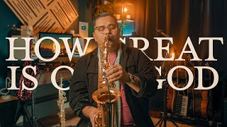 How Great Is Our God  Instrumental Saxophone  Sunday Classics  Uriel Vega [upl. by Gordon]