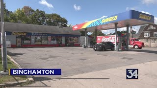 Binghamton man accused of robbing a convenience store at knifepoint [upl. by Gearard]