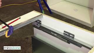 Mirostone Installation Guide 1 Drawer Unit Strengthening Rail 25mm [upl. by Koslo917]