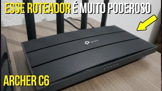 REVIEW DO ROTEADOR TP LINK ARCHER C6  AC1200 VALE A PENA COMPRAR [upl. by Chic]