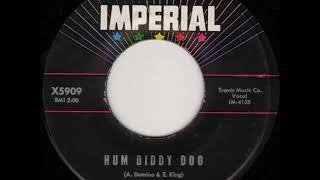 Fats Domino  Hum Diddy Doo master stereo  April 14 1962 [upl. by Eikceb]