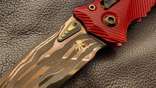 Full Custom Microtech Amphibian Completed A True OneofaKind Details in description [upl. by Odnumyar]