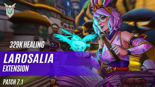 329K HEALING LAR0SALIA REI PALADINS COMPETITIVE NEW PATCH 71 EXTENSION [upl. by Dasie913]