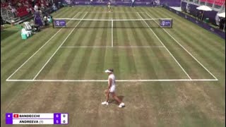 Erika Andreeva loses her temper gets Conduct Violation 😡🤬😤🤯 WTA Tennis Coverage Italy 125k [upl. by Nagap]