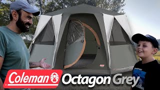 Οικογενειακή Σκηνή  Coleman Octagon 8 Grey  Στήσιμο και πρώτες εντυπώσεις [upl. by Libbna227]