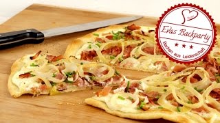 Flammkuchen  5EuroChallenge  Elsässer Art [upl. by Lombardy]