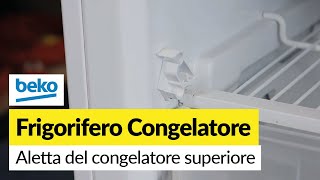 Come sostituire laletta e le cerniere del congelatore superiore di un frigorifero congelatore Beko [upl. by Ahsaelat]