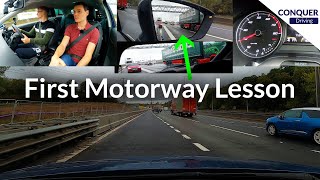 Learner Drivers First Motorway Lesson  How does he do [upl. by Garratt]