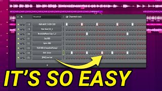 Trap Drum Patterns Tutorial FL Studio Guide [upl. by Cyd]