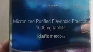 daflon 1000 tablet uses in hindi daflon 1000 price dose benefits Side effect medicine review [upl. by Ande859]