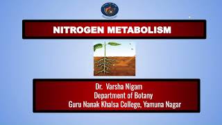 Nitrogen Fixation By Dr Varsha Nigam [upl. by Cecilla]