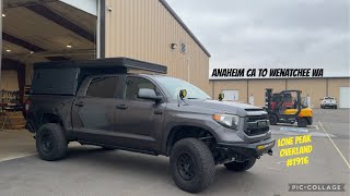 Picking up my Lone Peak Overland Camper  Tundra TRD Pro  Overland Vehicle [upl. by Doak549]