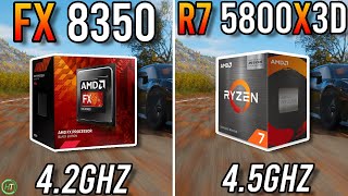 FX 8350 vs Ryzen 7 5800X3D  Insane Upgrade [upl. by Anaujahs246]