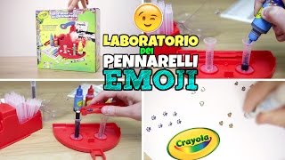 Nuovo LABORATORIO DEI PENNARELLI con punte EMOJI CRAYOLA [upl. by Meuser]