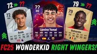 MUST HAVE Wonderkids in FC25 Right Wingers [upl. by Penni]