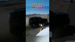 Instant Karma For CuttingOff An 18Wheeler Truck [upl. by Rats]