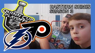 KNEE HOCKEY SEASON 3  EASTERN CONFERENCE SEMI FINALS  FLYERS  LIGHTNING  QUINNBOYSTV [upl. by Lebyram]