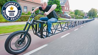 Longest Bicycle  Guinness World Records [upl. by Wrench40]