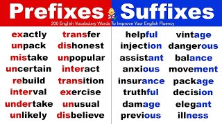 Prefixes and suffixes [upl. by Jonati]