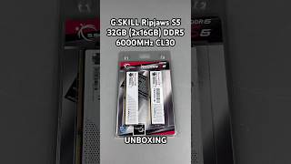 GSKILL Ripjaws S5 32GB 2x16GB DDR5 6000MHz CL30 shorts unboxing ram ddr5 gskill pc memory [upl. by Kenleigh574]