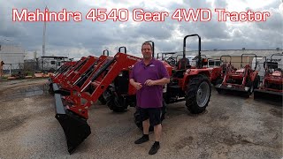 Mahindra 4540 Gear 4WD Tractor With Front End Loader [upl. by Dauf5]