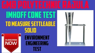 Imhoff cone apparatusSettleable solid measurements [upl. by Milburt885]