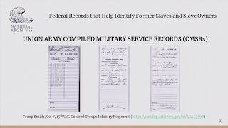 2018 Genealogy Fair Session 2 Federal Records that Help Identify Former Slaves and Slave Owners [upl. by Mosby]