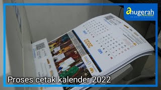 PROSES CETAK KALENDER DINDING 6 LEMBAR  KALENDER CUSTOM [upl. by Beret53]