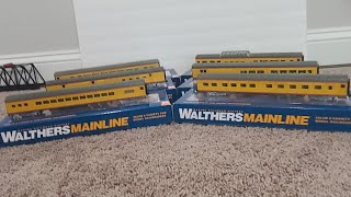 Unboxing the Union Pacific passenger cars from Walthers Mainline [upl. by Hamlen]