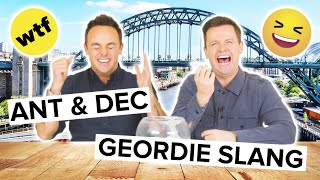 Ant amp Dec Get Quizzed On Geordie Slang [upl. by Hadnama]