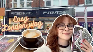 Come with me to book shop and drink coffee ☕️  Cosy Bookish Vlog [upl. by Eerok473]