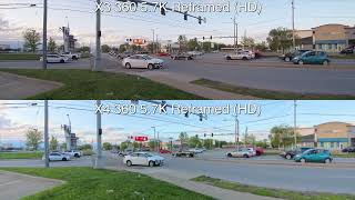 Insta360 X3 57K vs X4 8K 57K 57K Reframed 360 Intersection [upl. by Lila]