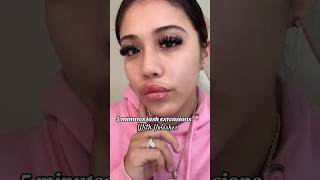 Lash extensions from home tutorial volashes lashhacks diylashes lashtips lashextensions [upl. by Rodman]