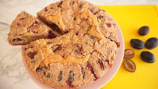 German Plum Cake Zwetschgenkuchen with Streusel Recipe [upl. by Daph]