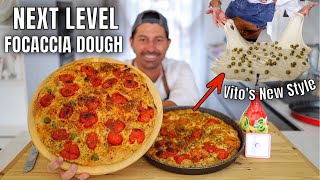 HOW TO MAKE NEXT LEVEL FOCACCIA DOUGH  DOUBLE FERMENTED VITOS NEW STYLE [upl. by Trumaine]