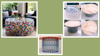 How to make a coffee table out of recycled plastic bottles [upl. by Ainaj]