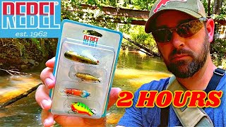 2 HOURS of Creek Fishing with Rebel Critters [upl. by Garrick]