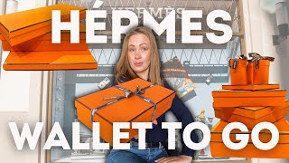 HERMÉS Wallet To Go Unboxing  Unique Leather and Design  Detailed First Look [upl. by Wixted974]