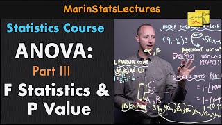 ANOVA Part III F Statistic and P Value  Statistics Tutorial 27  MarinStatsLectures [upl. by Allimac]