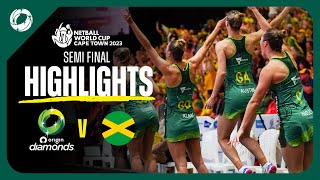 Netball World Cup Highlights  Australian Diamonds Vs Jamaica Semi Final [upl. by Enyad]