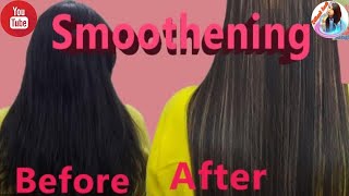 Hair transformation  Smoothening vs Keratin Hair Treatment  My Experience  Cost and Procedure [upl. by Imray]