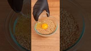 Put an egg in your lentils it tastes better than meat 😱🤤 [upl. by Arvad]