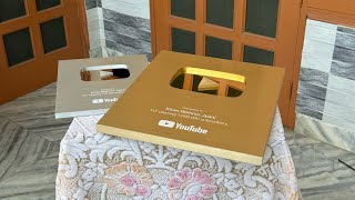 Silver and Golden button unboxing [upl. by Kenzie804]