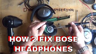 DuBEnG Repair BOSE QC35 QC25 QC15 Quality Headphones Fix Faulty Quality Problems One Speaker Work [upl. by Abey379]